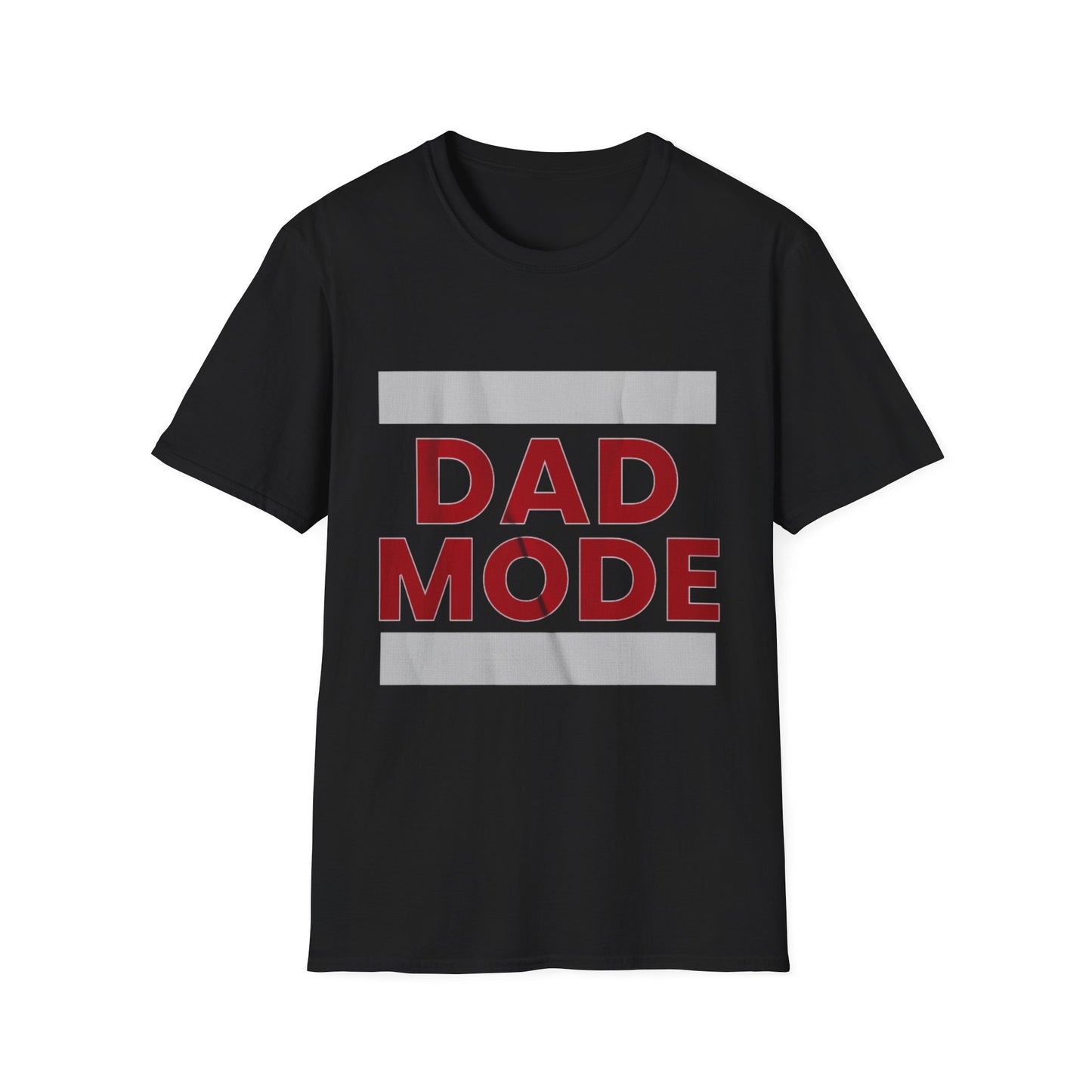 Dad Mode T-Shirt — Bold Red Graphic Fatherhood Tee