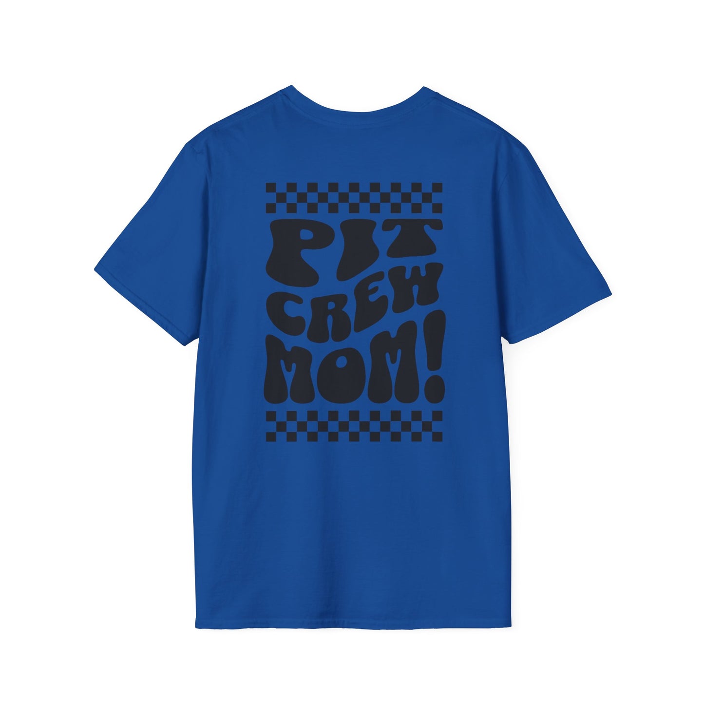 Pit Crew Mom Checkerboard T-Shirt