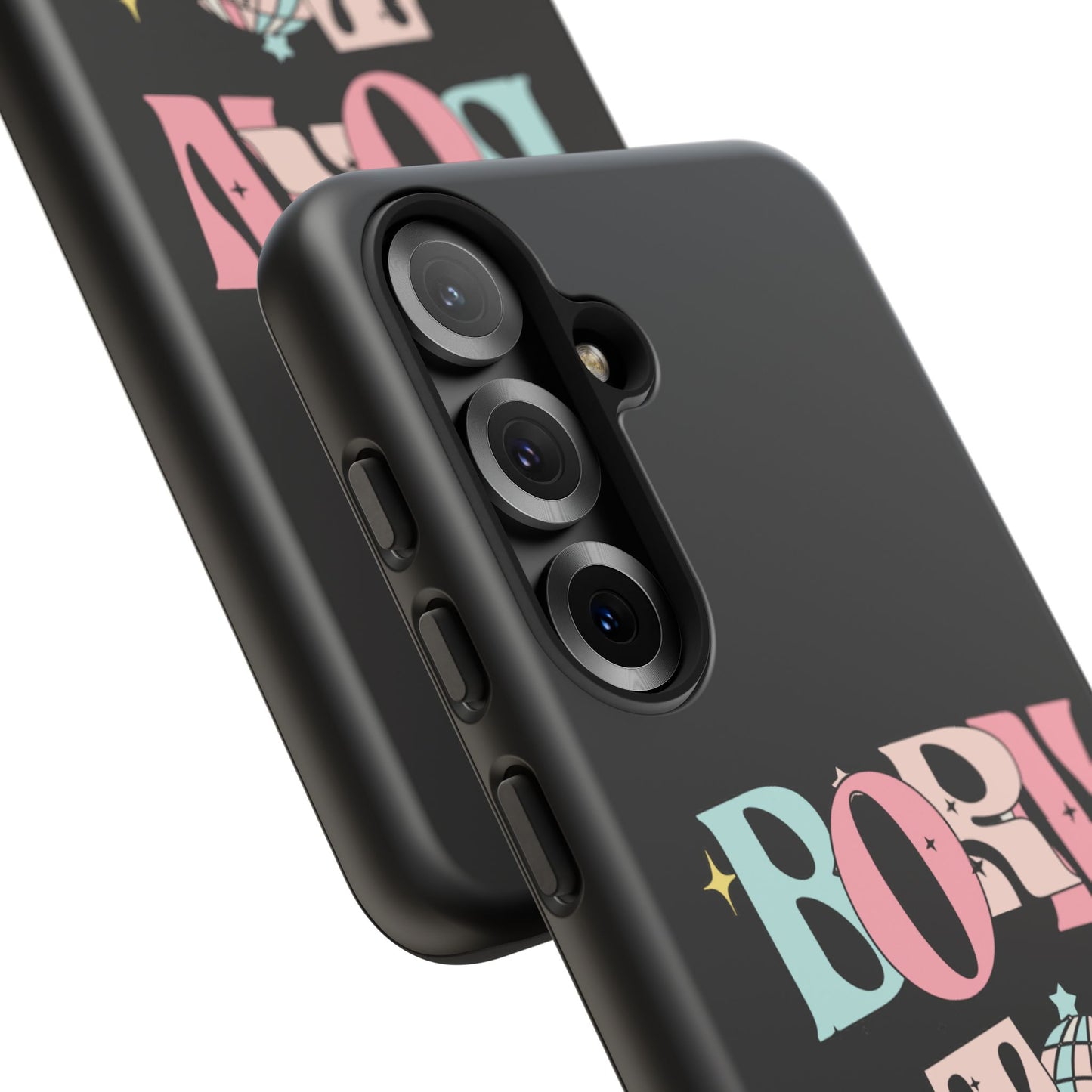 Born to Sparkle Phone Case — Retro Disco Glitter Typography with Disco Ball