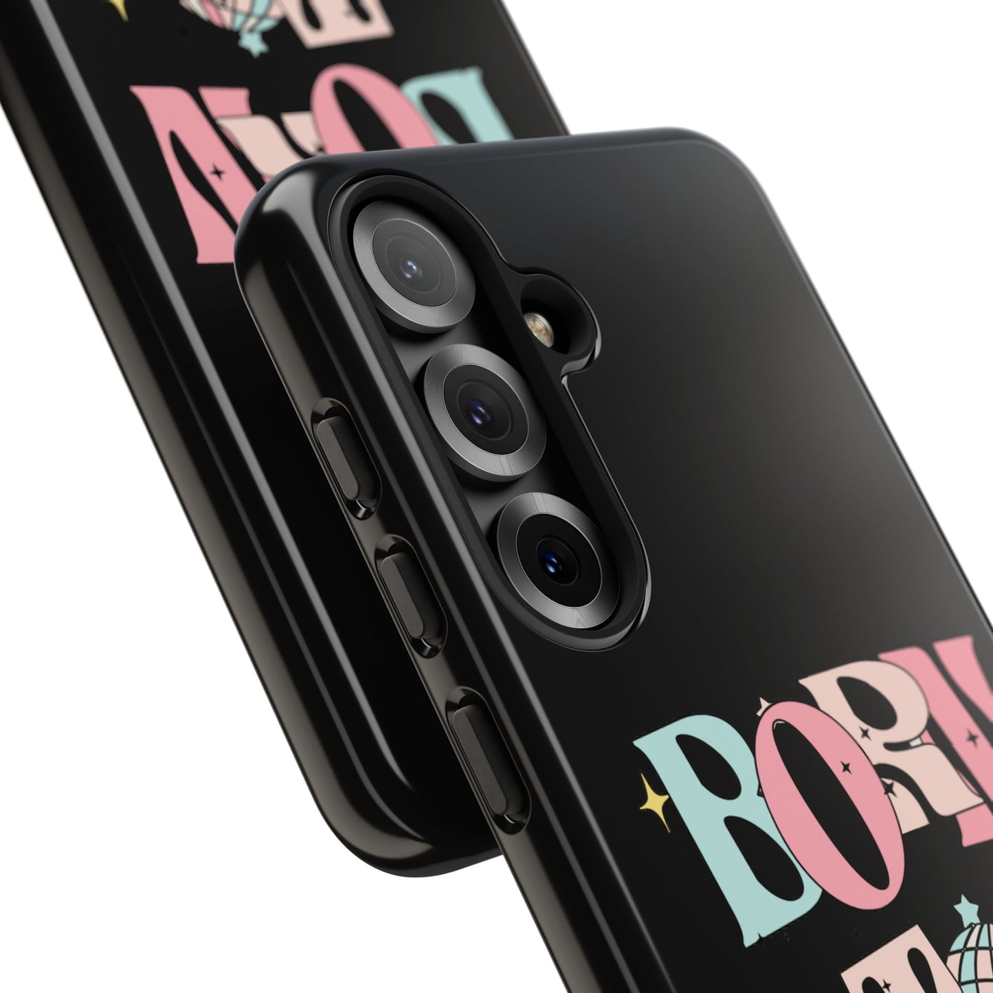 Born to Sparkle Phone Case — Retro Disco Glitter Typography with Disco Ball