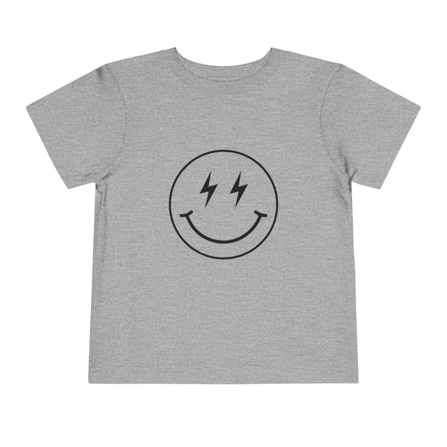 Toddler Tee — "Born to Sparkle" Retro Disco Smiley Graphic
