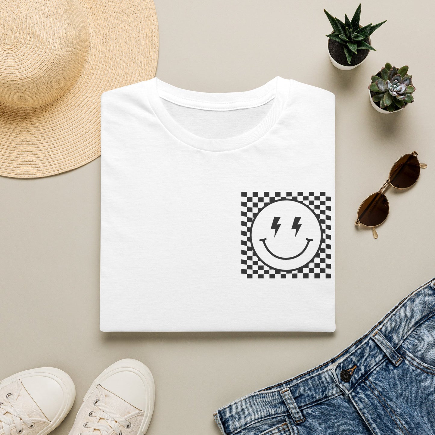 Pit Crew Mom Checkerboard T-Shirt