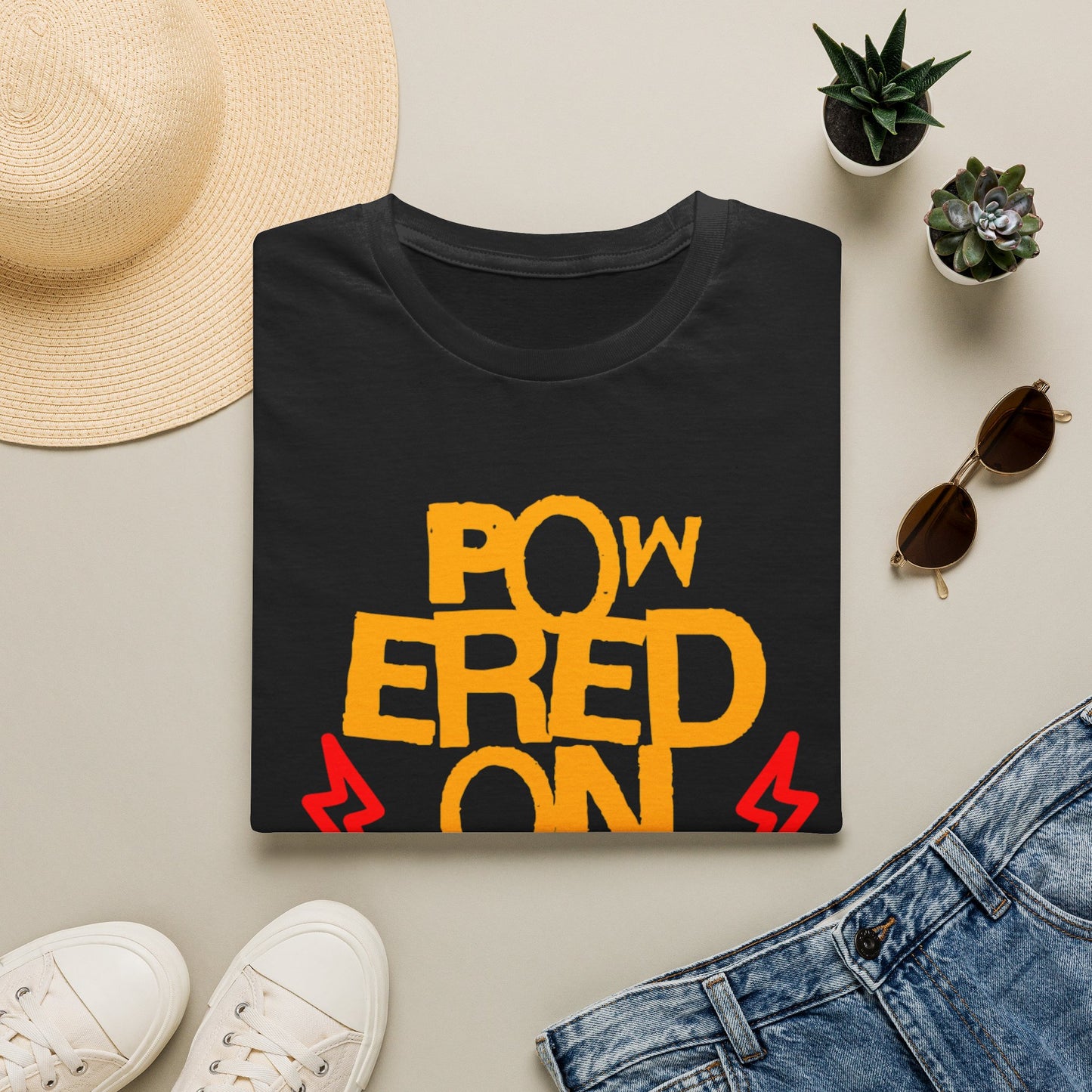 Powered on Dad Jokes T-Shirt