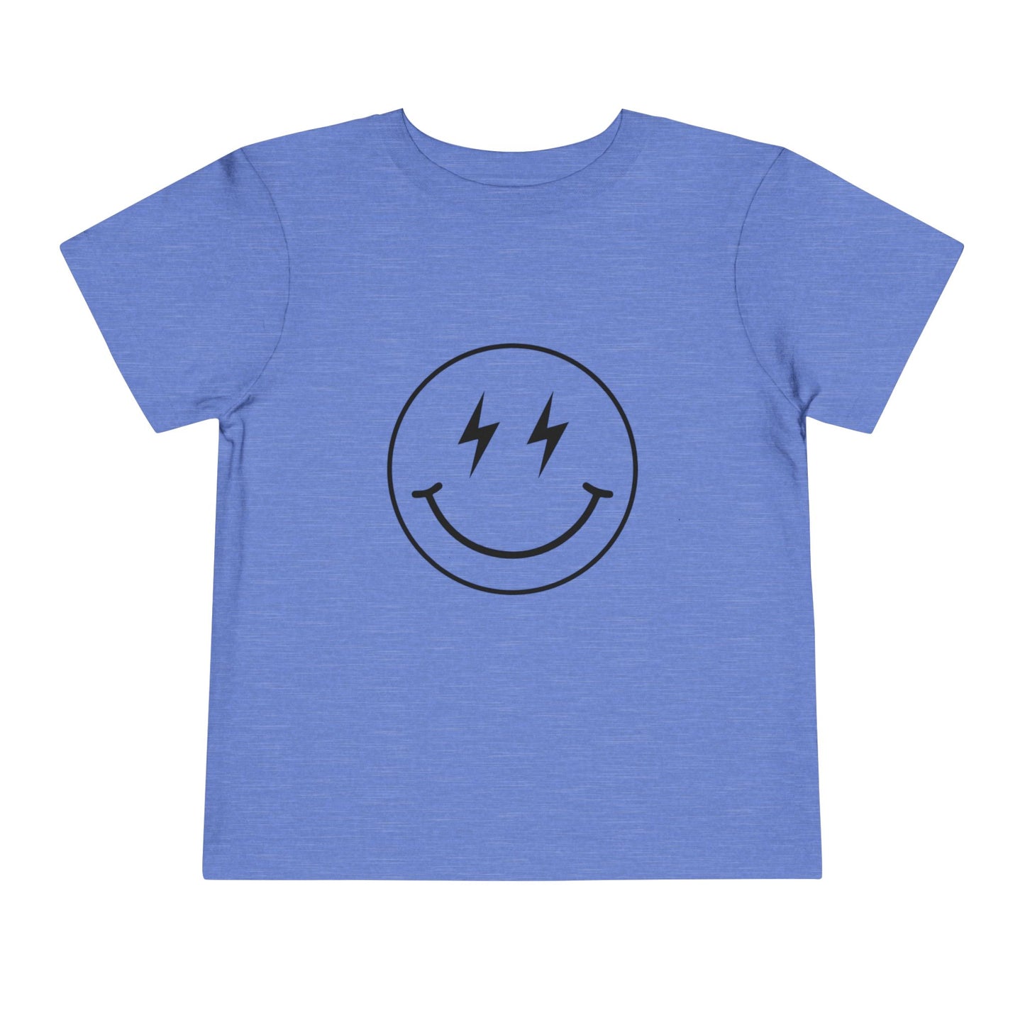 Toddler Tee — "Born to Sparkle" Retro Disco Smiley Graphic