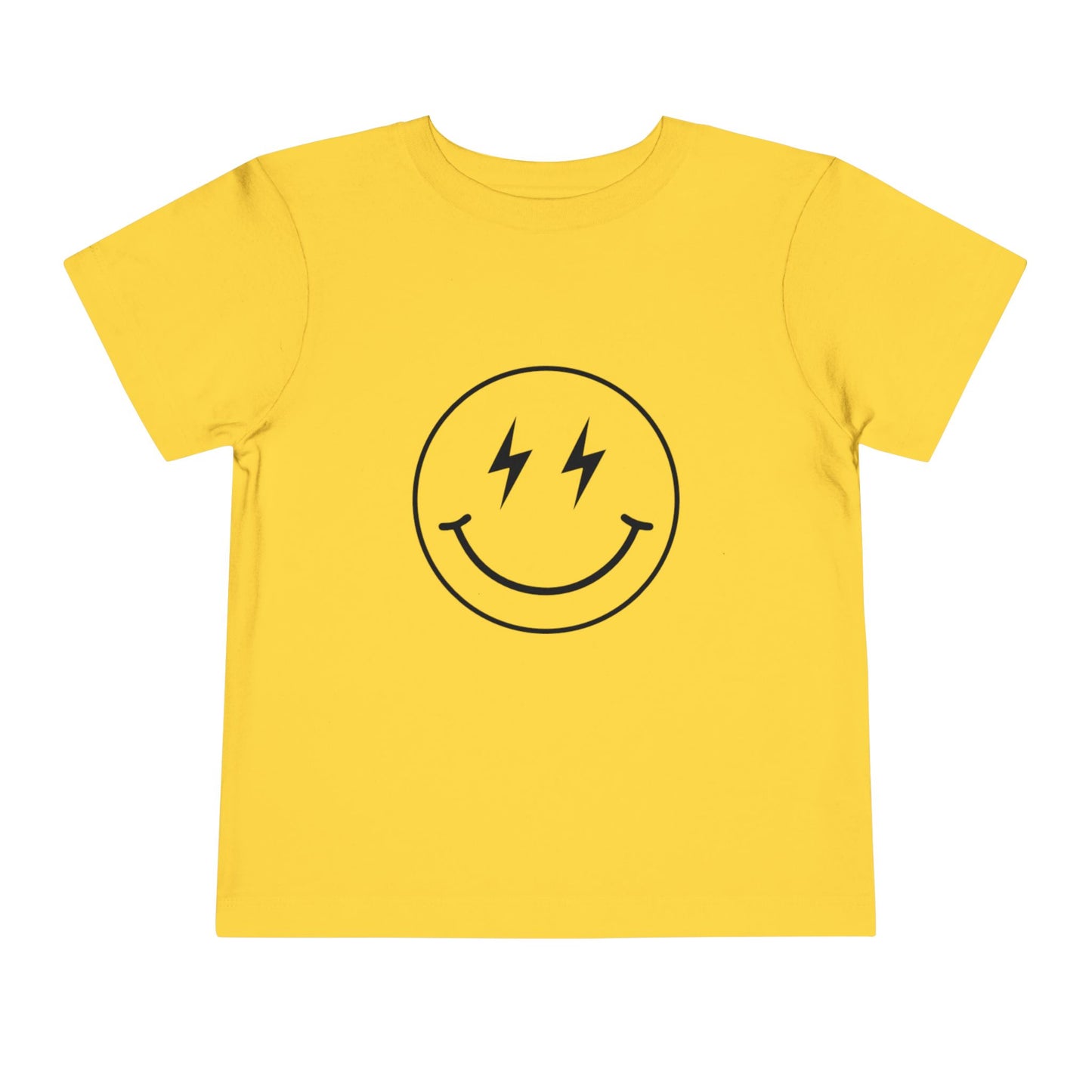 Toddler Tee — "Born to Sparkle" Retro Disco Smiley Graphic