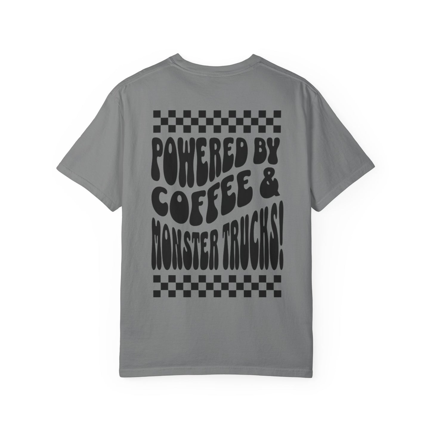 Powered by Coffee & Monster Trucks T-Shirt