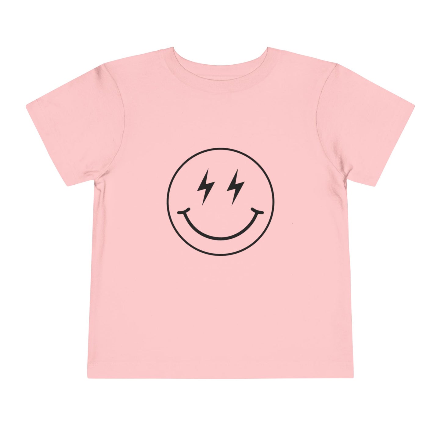 Toddler Tee — "Born to Sparkle" Retro Disco Smiley Graphic