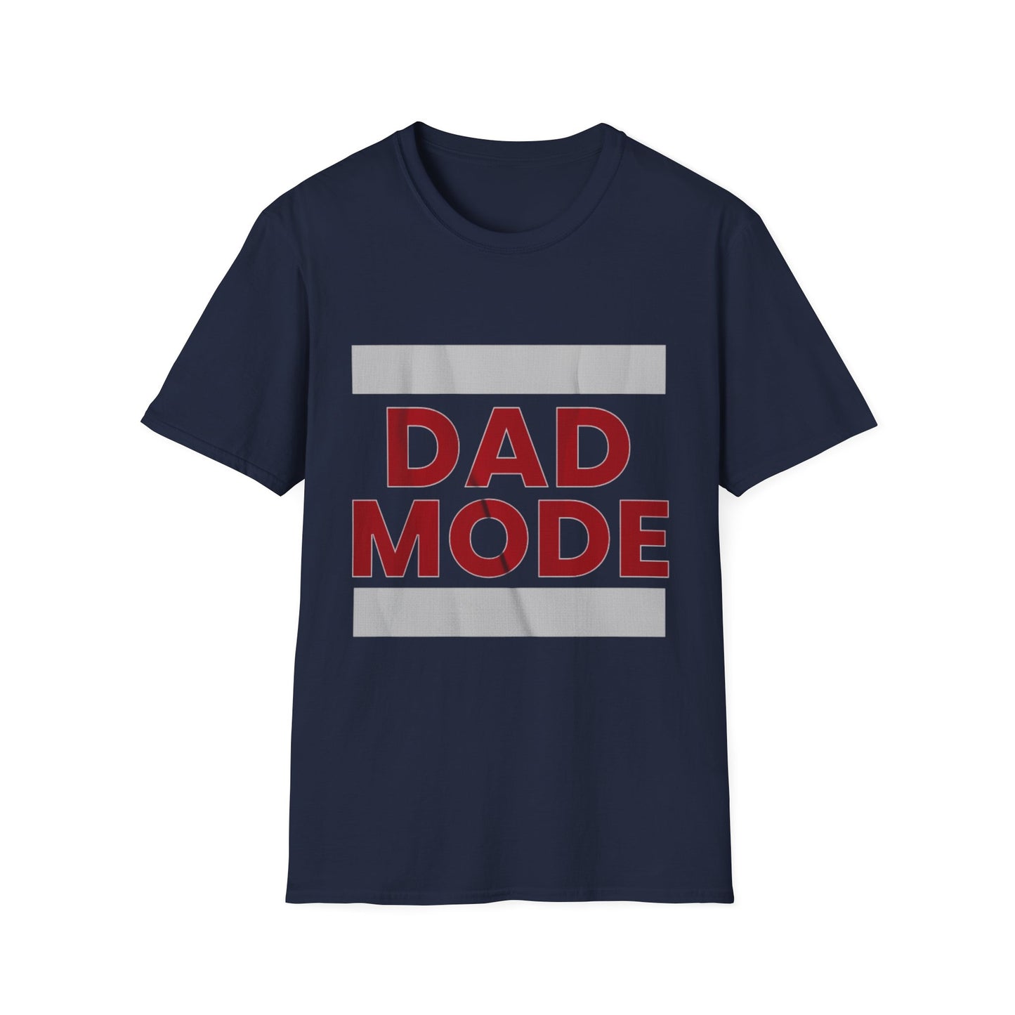 Dad Mode T-Shirt — Bold Red Graphic Fatherhood Tee