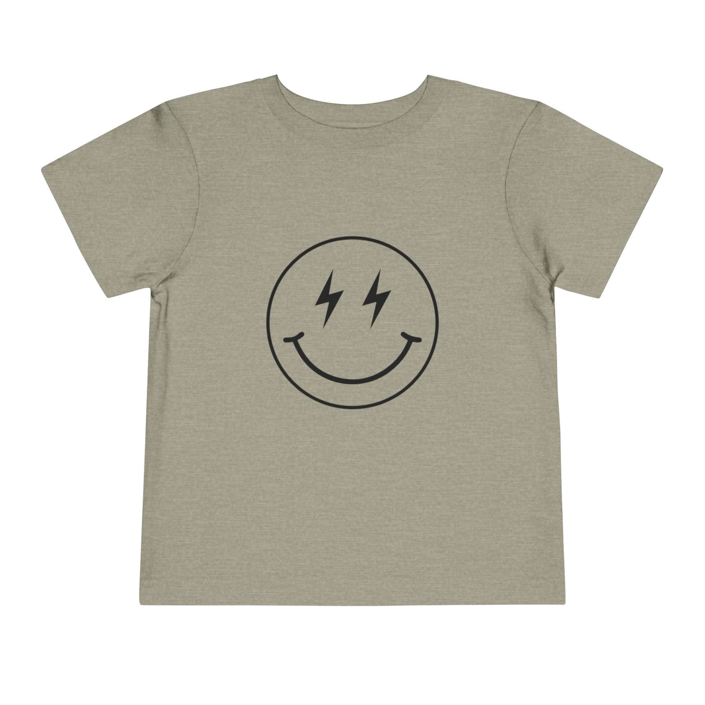 Toddler Tee — "Born to Sparkle" Retro Disco Smiley Graphic