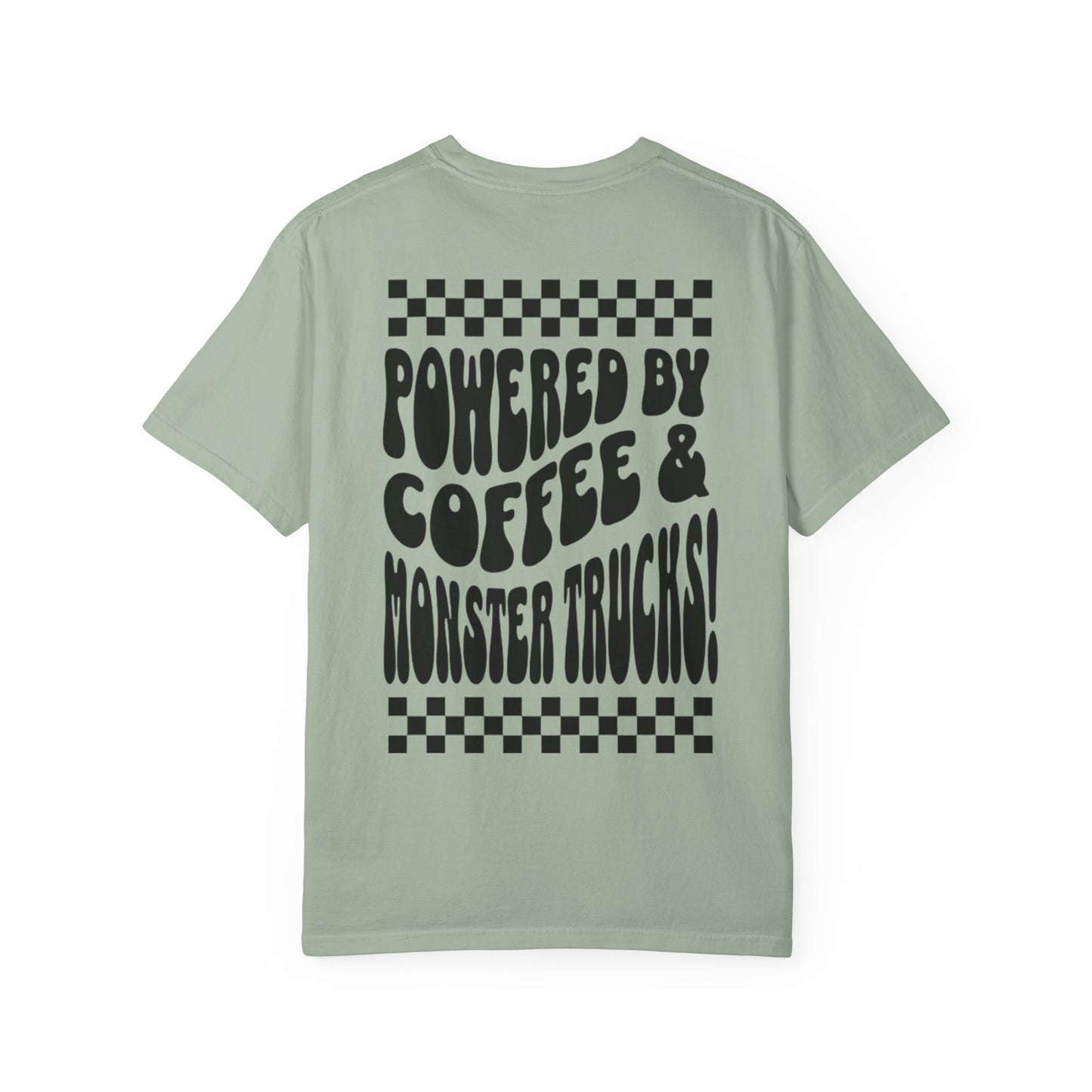 Powered by Coffee & Monster Trucks T-Shirt