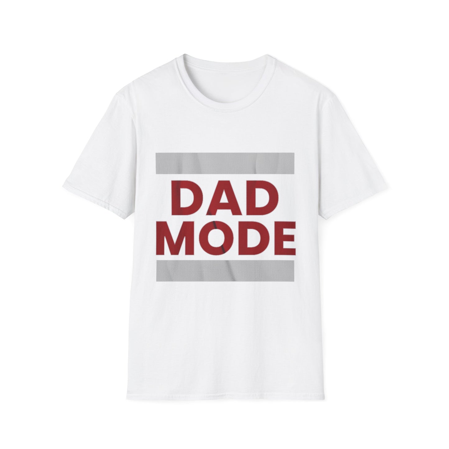 Dad Mode T-Shirt — Bold Red Graphic Fatherhood Tee