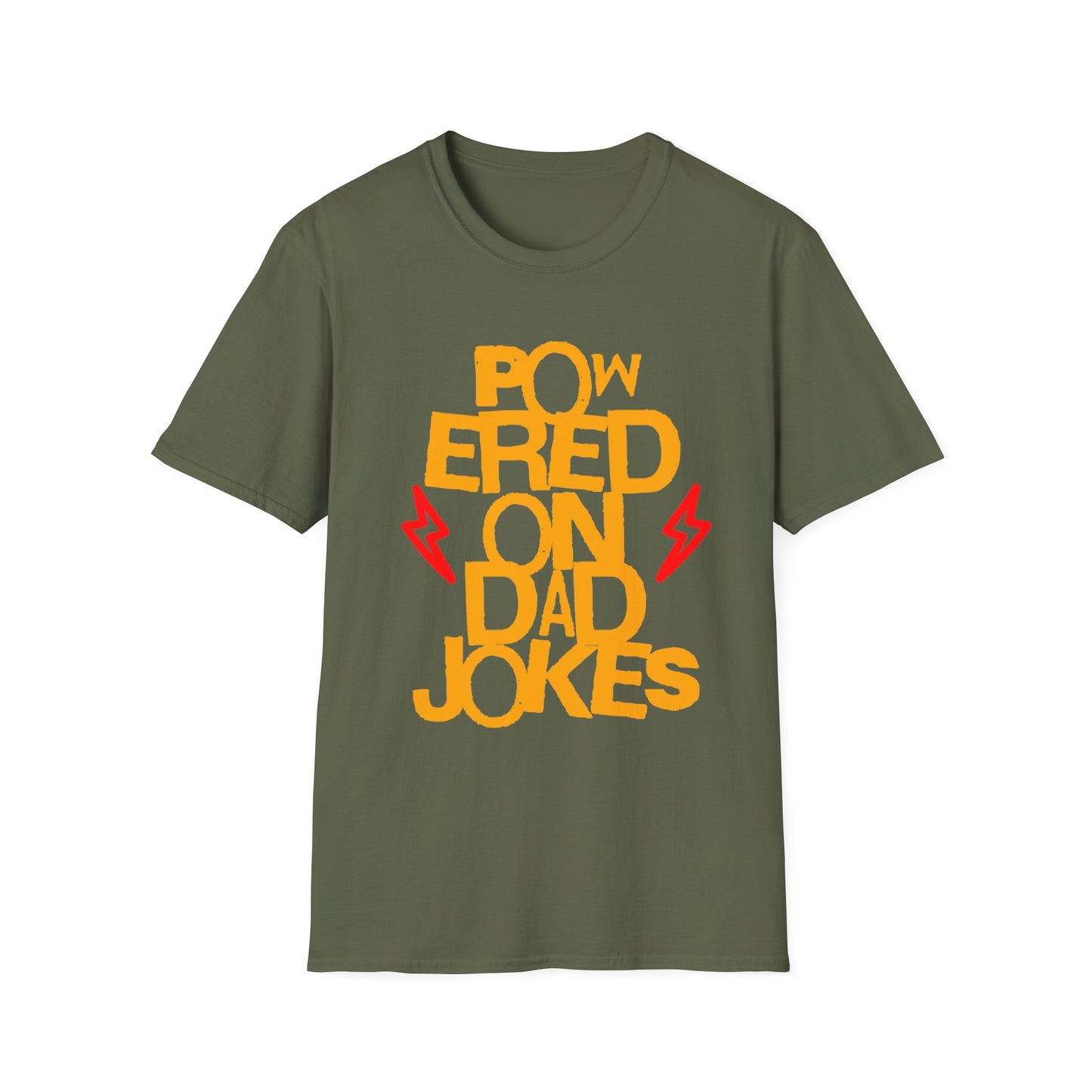 Powered on Dad Jokes T-Shirt