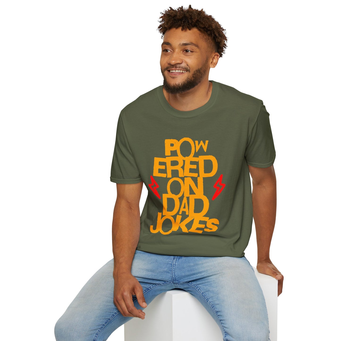 Powered on Dad Jokes T-Shirt