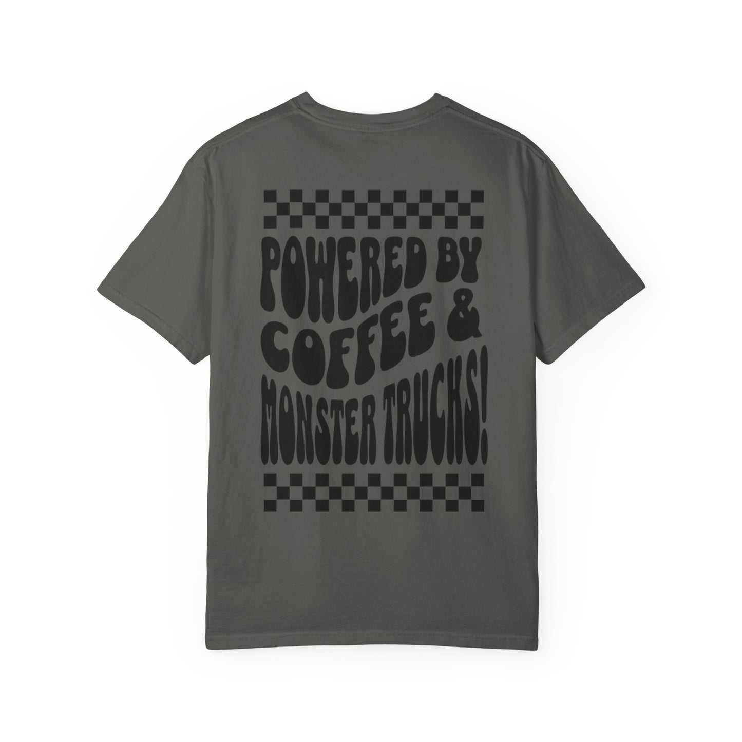 Powered by Coffee & Monster Trucks T-Shirt