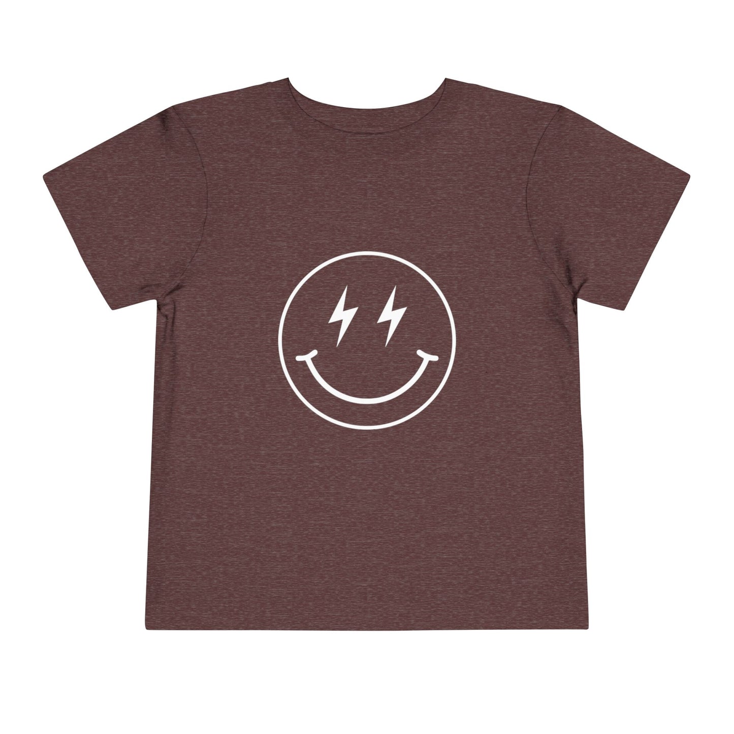 Toddler Tee — "Born to Sparkle" Retro Disco Smiley Graphic