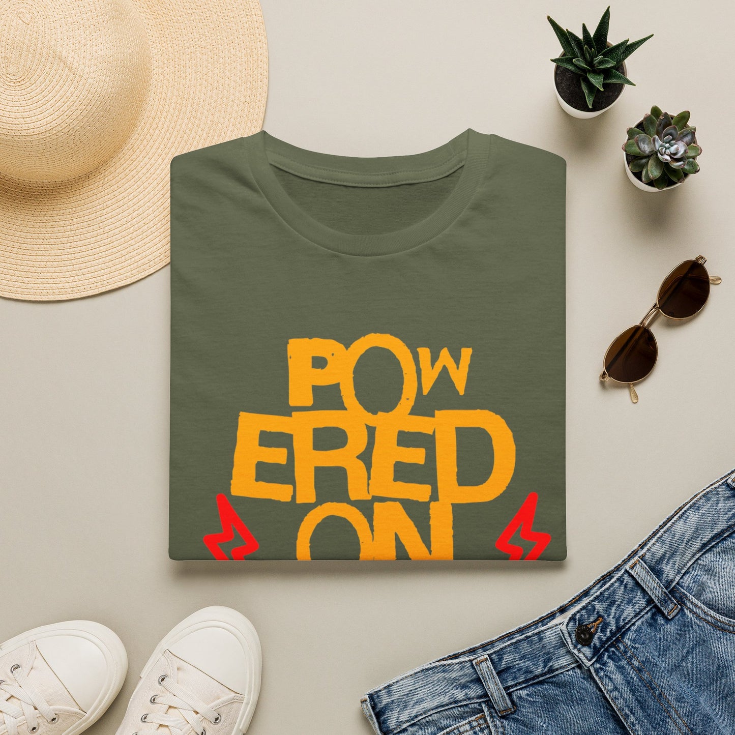 Powered on Dad Jokes T-Shirt