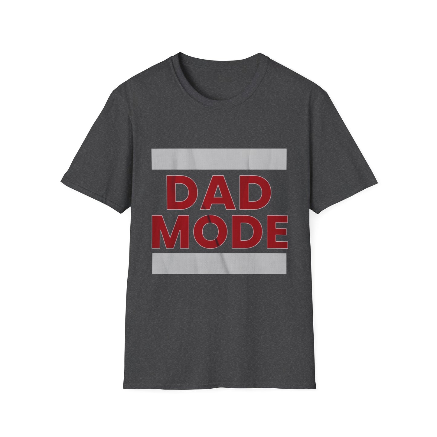 Dad Mode T-Shirt — Bold Red Graphic Fatherhood Tee