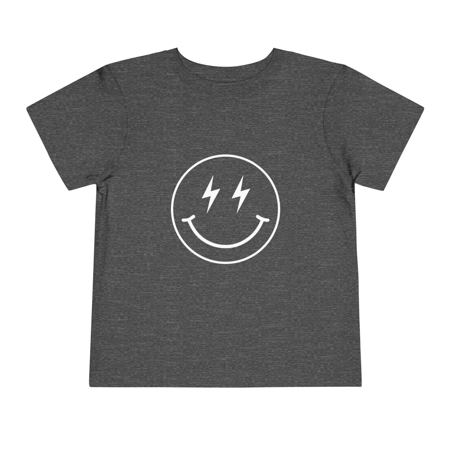 Toddler Tee — "Born to Sparkle" Retro Disco Smiley Graphic