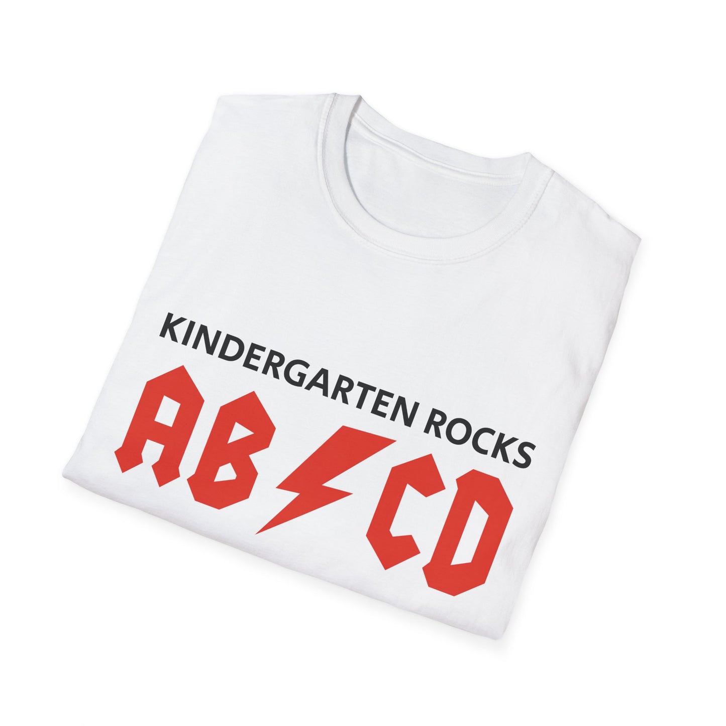 Kindergarten Rocks ABCD Lightning Tee — Fun Teacher & Back-to-School Shirt